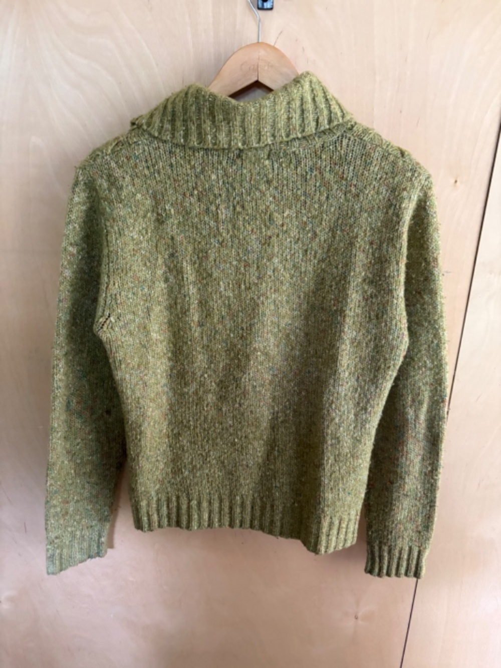 LL Bean Green Multicolor Spring Button Up Cardigan Women's Sz Small - Picture 4 of 4